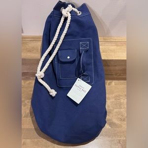 Pottery Barn Kids Sleepover Duffle Bag sac marin Navy Blue